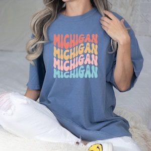 Michigan, Michigan t-shirt, Michigan shirt, MI, Gift for mi, MI Gift, Michigan Gift, Comfort Colors,  mi Comfort Colors