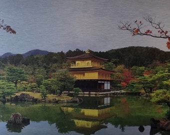 Stampa in alluminio di Kyoto, Giappone / Decorazione murale moderna in metallo / Design moderno giapponese / Stampa murale con paesaggio di Kyoto / Elemento decorativo per la casa
