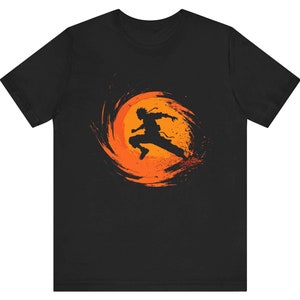 Ninja Run Tee, Fun Anime Graphic T-Shirt, Unisex Streetwear Ninja Fans, Casual Anime Tee, Ninja Run Shirt, Hero T Shirt