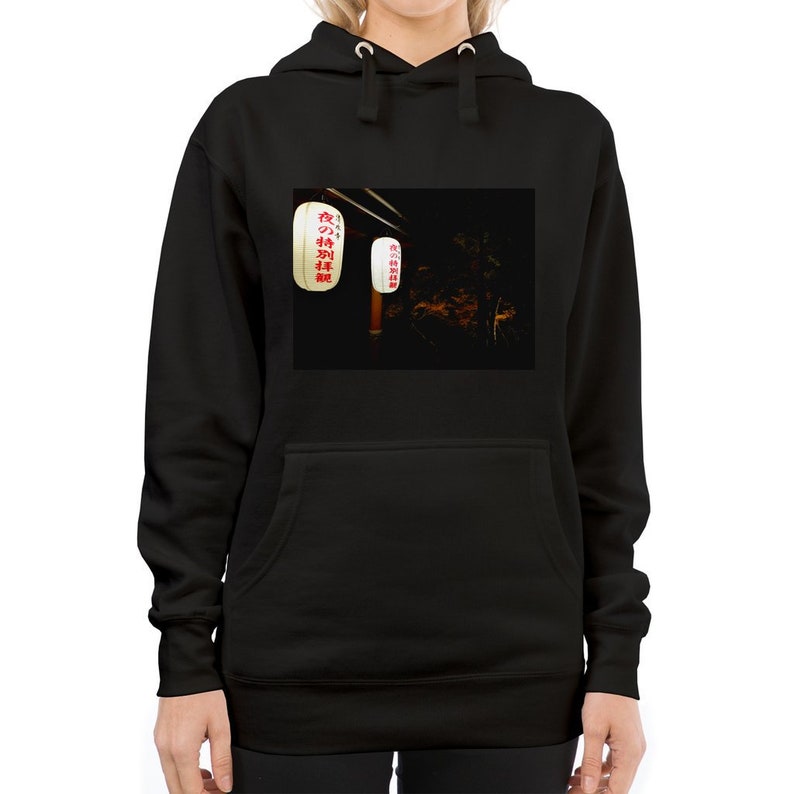 FELPA CON CAPPUCCIO giapponese, felpa con cappuccio premium, felpa con cappuccio samurai, felpa con cappuccio tradizionale estetica giapponese per unisex stampa samurai arte oscura / regalo per gli amanti del Giappone immagine 4
