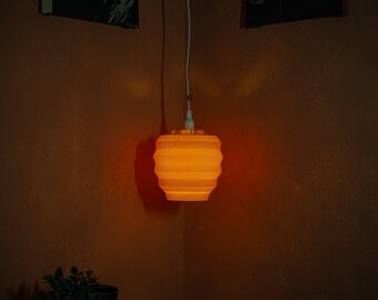 Gold, Modular Wavy Lampshade 3D Printed • Organic Design Upgrade for E14/E27 • Modern Scandi Style