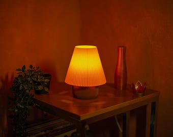 Mushroom Lamp - Retro Table Light - Gold Aesthetic Decor - Mushroom Lamp - Mid Century Modern Bedside Lamp - DIY Kit Lamp Set 3D Print