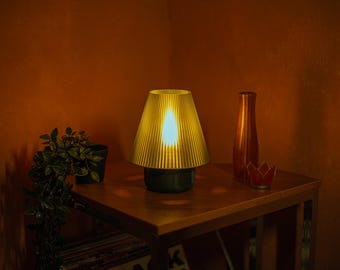Mushroom Lamp - Retro Table Light - Green Aesthetic Decor - Mushroom Lamp - Mid Century Modern Bedside Lamp - DIY Kit Lamp Set 3D Print
