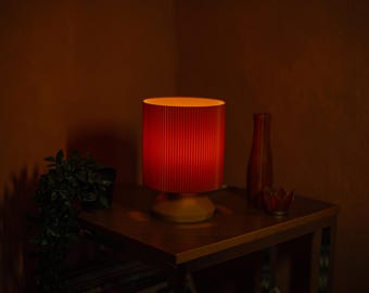 Modern Table Lamp - Aesthetic Bedside Lamp in Deep Brown - 3D Printed Modular Lamp Kit - Design Table Lamp - Dark Wood Tone Decor