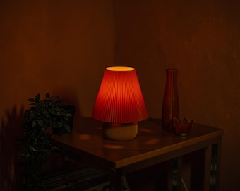 Mushroom Lamp - Retro Table Light - Dark Brown Decor - Mushroom Lamp - Mid Century Modern Bedside Lamp - DIY Kit Lamp Set 3D Print