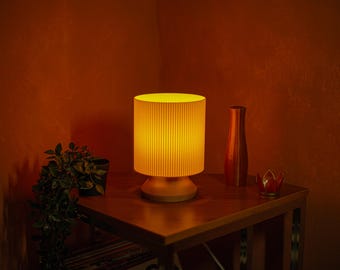 Modern Table Lamp - Aesthetic Bedside Lamp in Beige - AMBER Modular Lamp Kit - Design Table Lamp - Neutral Scandi Decor Gift