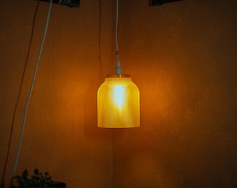 Brown Elegant Bell Lampshade • 3D Printed Modular Light Shell • Boho & Scandi Decor • Sustainable Home Upgrade E14/E27 • Designer Lighting