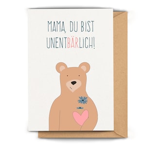 Karte für Mutter zum Muttertag oder Geburtstag