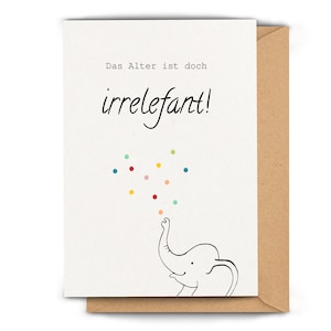 Lustige Geburtstagskarte