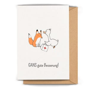 Gute Besserung Karte zur Genesung