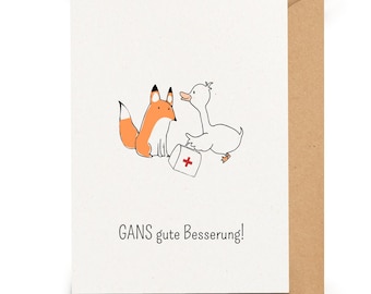 Gute Besserung Karte zur Genesung