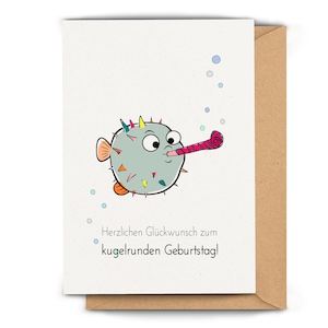 Runder Geburtstag Karte, Geburtstagskarte lustig
