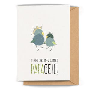 lustige Karte für Vater zum Vatertag oder Geburtstag