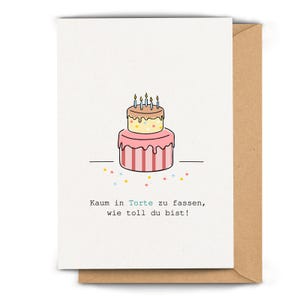 lustige Geburtstagskarte, Klappkarte zum Geburtstag