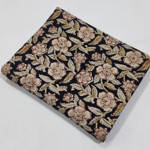 Beautiful Flower print Hand Block Printed Fabric, Cotton Fabric, Indian Fabric, fabric by yard, Block Printed Cotton womens clothing, Fabric