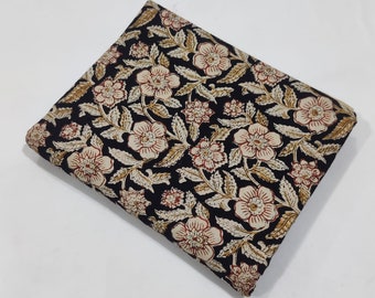 Beautiful Flower print Hand Block Printed Fabric, Cotton Fabric, Indian Fabric, fabric by yard, Block Printed Cotton womens clothing, Fabric