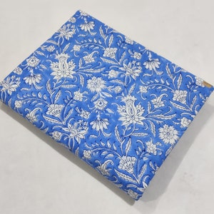 Beautiful Flower print Hand Block Printed Fabric, Cotton Fabric, Indian Fabric, fabric by yard, Block Printed Cotton womens clothing, Fabric