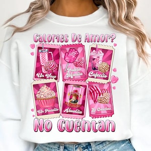 Calories De Amor No Cuentan Png, Mexican Valentines Png, You're Concha For My Cafecito Png, Concha Valentine's Day Png, Xoxo Valentine Png
