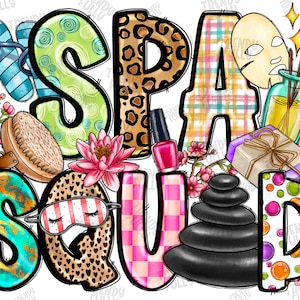 Spa Squad Png, Spa Birthday, Spa Day, Spa Trip, Spa Visit, Friends Spa, Spa Friends, Spa Png, Cut File,Digital Download,Sublimate Designs