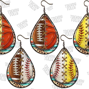 Sport Earrings Teardrop Bundle Png, Sport Teardrop Png, Sport Teardrop Png, Western Teardrop Earrings Png, Instant Download,Sport Design