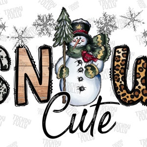 Snow Cute Png, Merry Christmas Png, Snow, Snowman Png, Western Png, Winter Png, Christmas Png, Sublimation Design, Digital Download