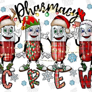 Pharmacy Crew Png, Sublimation Design, Pharmacy Pill, Merry Christmas Png, Pharmacy Png, Western, Christmas Pharmacy, Digital Download