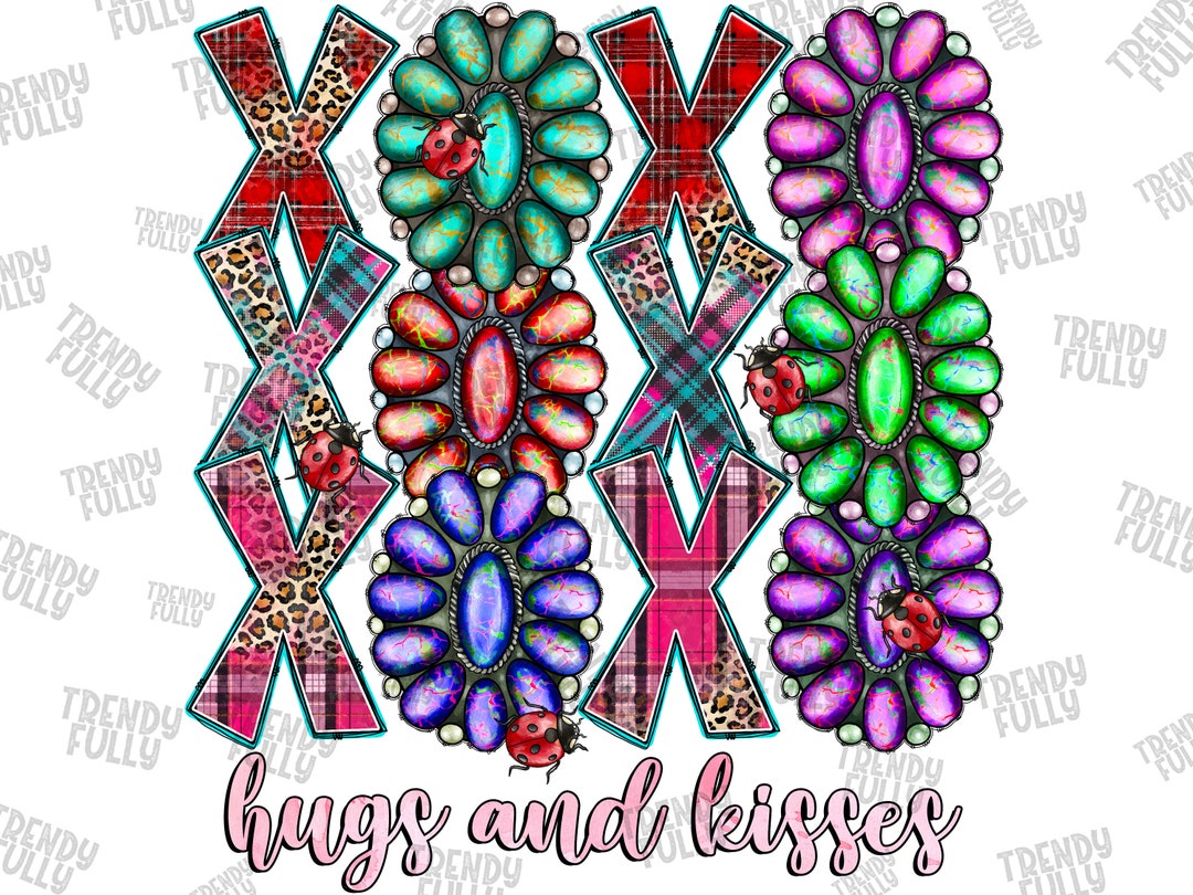 Xoxo Hugs and Kisses Png, Valentine Turquoise, Gemstone Turquoise Png ...