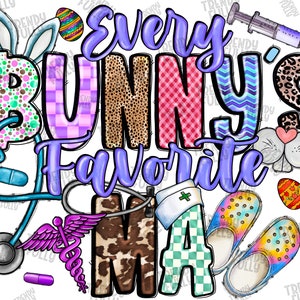 Every Bunny&#39;s Favorite MA Png, MA png, Sublimation Design, Easter Day Png, Medical Assistant PNG, Nurse Easter,Easter Bunny,Digital Download