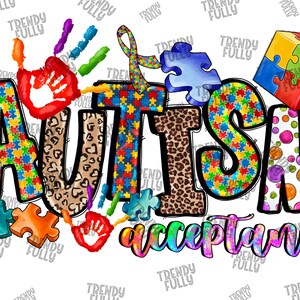 Autism Acceptance Png, Advocate Awareness, Western, Puzzle Piece, Awesome Png File, Instant Download,PNG,Sublimation Png,Sublimation Design