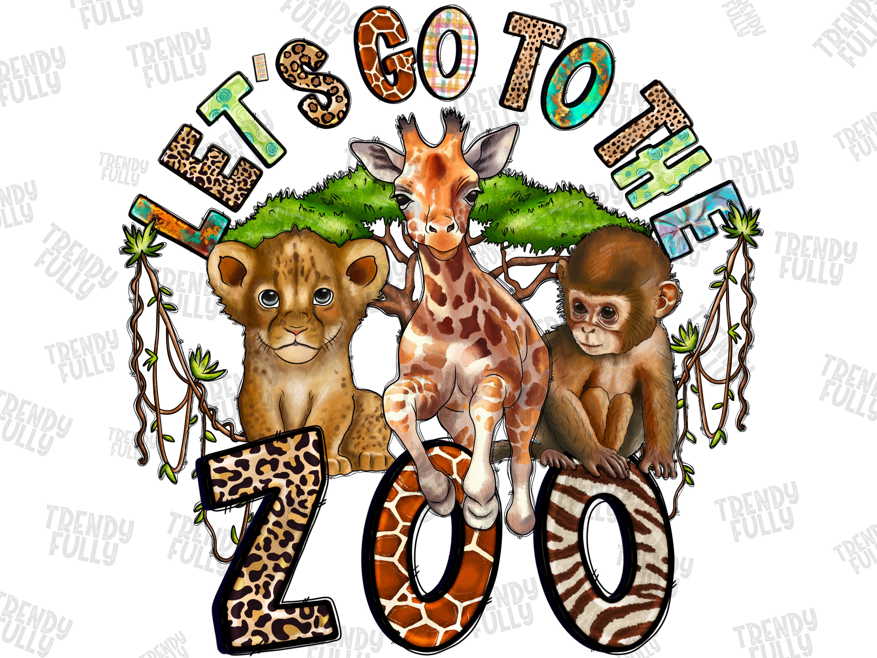 Let's Go to the Zoo Png Zoo Crew PNG Digital Download Etsy UK