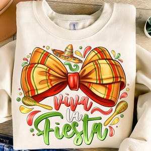 Viva La Fiesta Coquette Bow PNG,Cinco De Mayo Sublimation Design,Fiesta Bow Clipart,Mexican Party Digital Download,Cute Coquette Mexican Bow