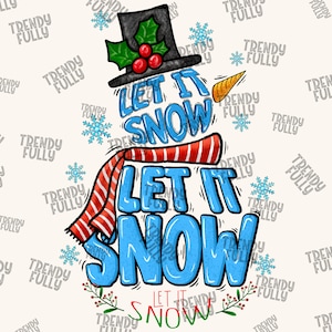 Let It Snow Png Sublimation Design, Snow Png, Snow Globe Png, Merry Christmas Png, Christmas Tree Png, Let It Snow Png, Digital Download