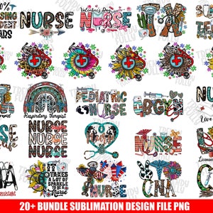 Western Nurse Png Bundle Sublimation Design, Nurse Png Bundle, Nurse Life Png, Nurse Png, Western Nurse Png, Digital Download