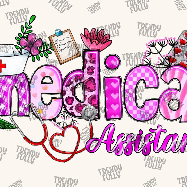 Valentine Medical Assistant PNG, Valentine's Day, Medical Png, Western, Medical Png, Hospital Png, Sublimation Design, Digital Download