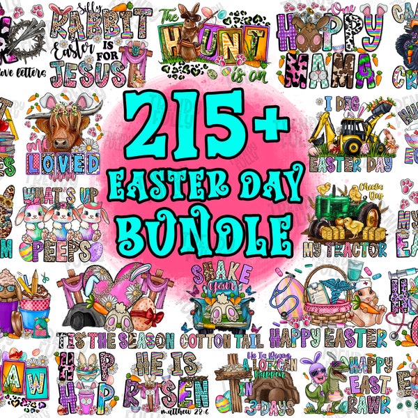 Happy Easter Day Mega Bundle PNG File, Easter PNG, 215 png, Happy Easter Bundle PNG, Bundle Png, Easter Life Png, sublimate designs download