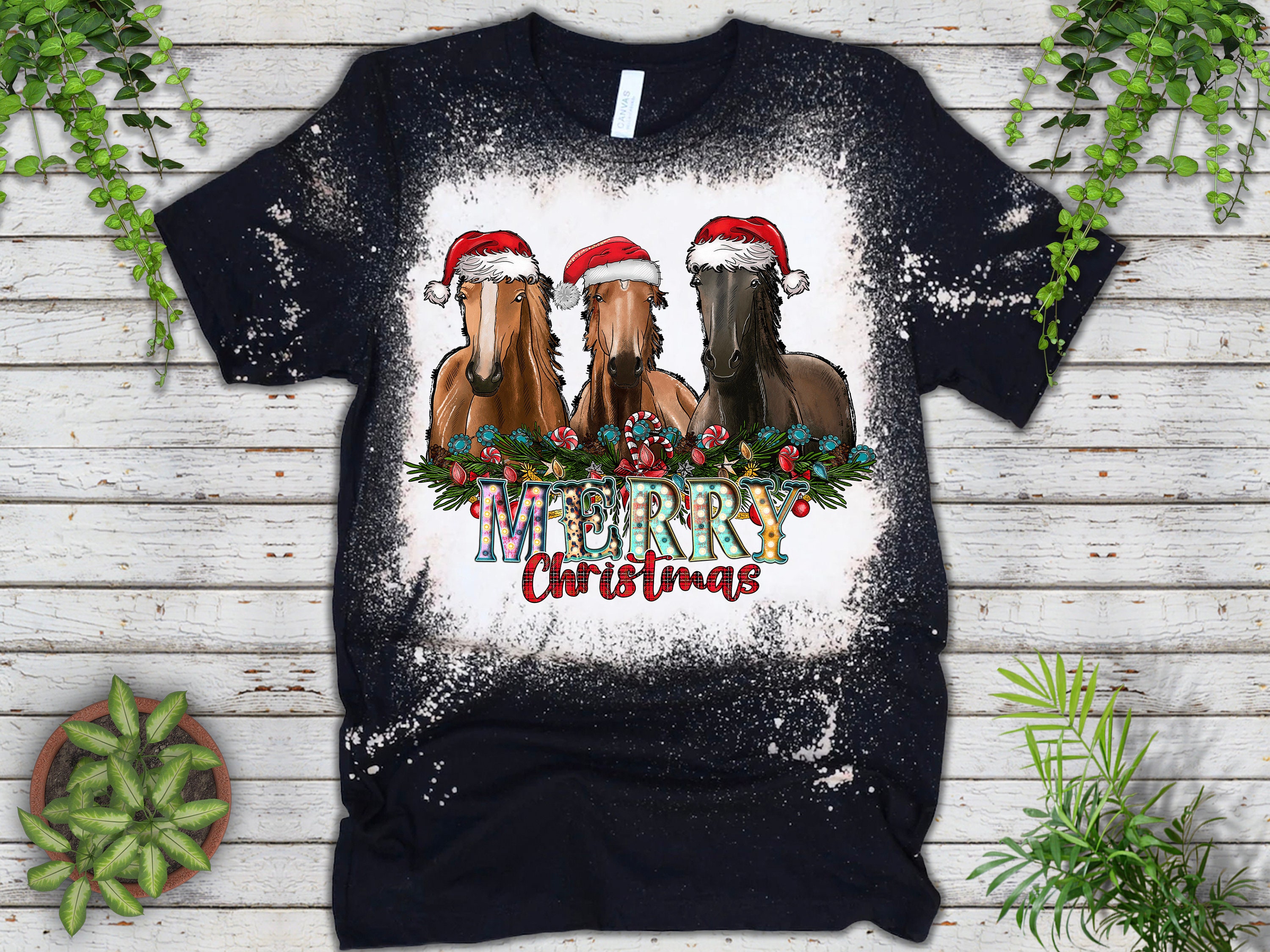 Merry Christmas Horse Png Sublimation Design, Western Christmas Horse ...