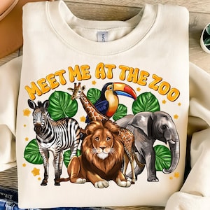 Meet Me At The Zoo Png, Zoo Crew PNG, Digital Download, Kids,Kids Zoo Trip Png, Safari Party png,Safari Life png,Kids Zoo Birthday Design