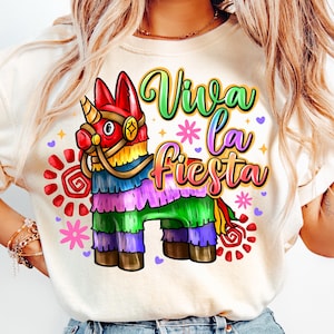 Viva La Fiesta PNG, Mexican Pinata Coquette Bow Design, Mexican Party Sublimation, Fiesta Vibes Png, Fiesta Party Png, Festival 2025 Png