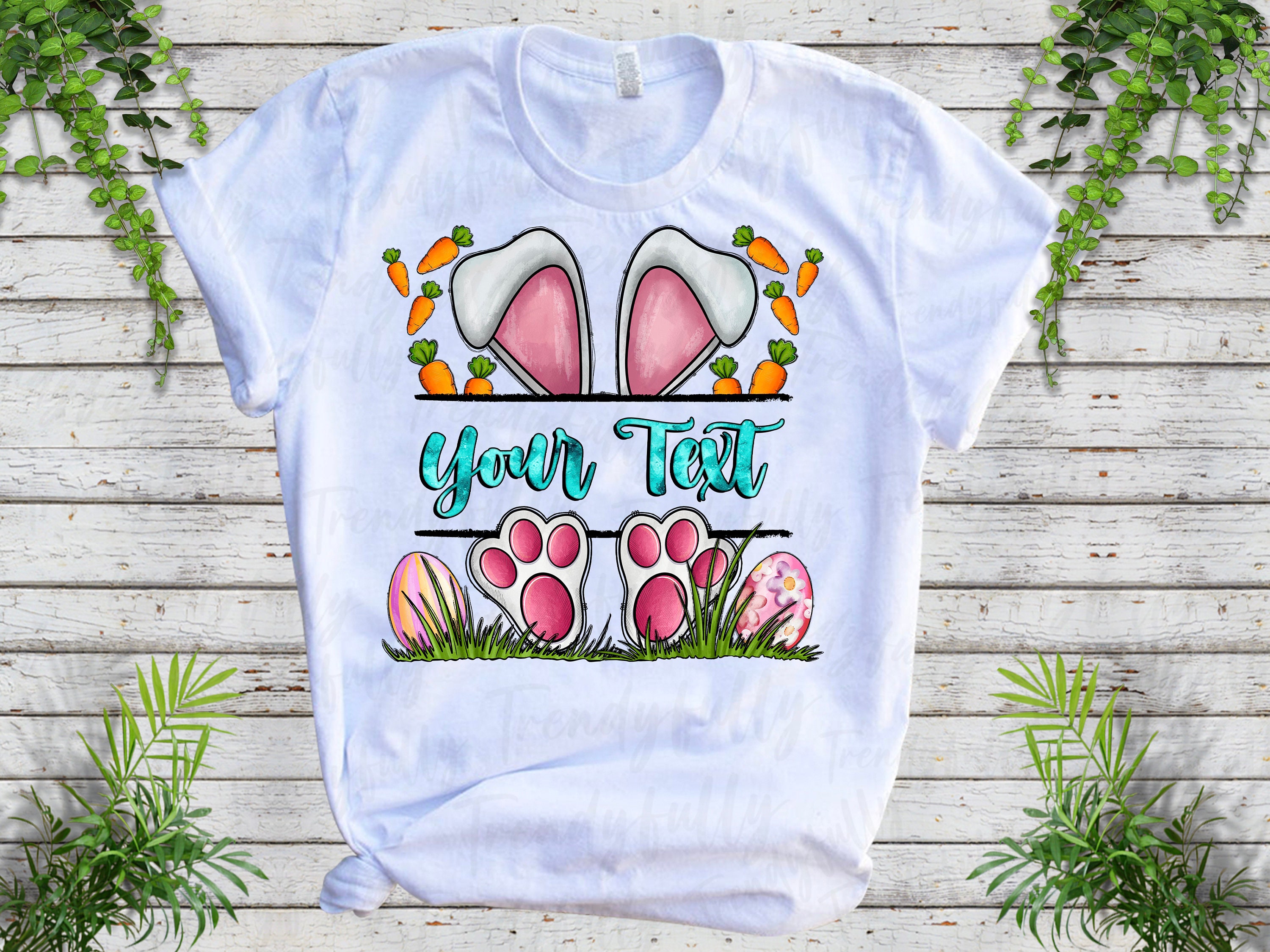 Easter Bunny Name Frame Png Sublimation Design Download, Easter Bunny ...