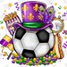 mardi gras soccer jersey