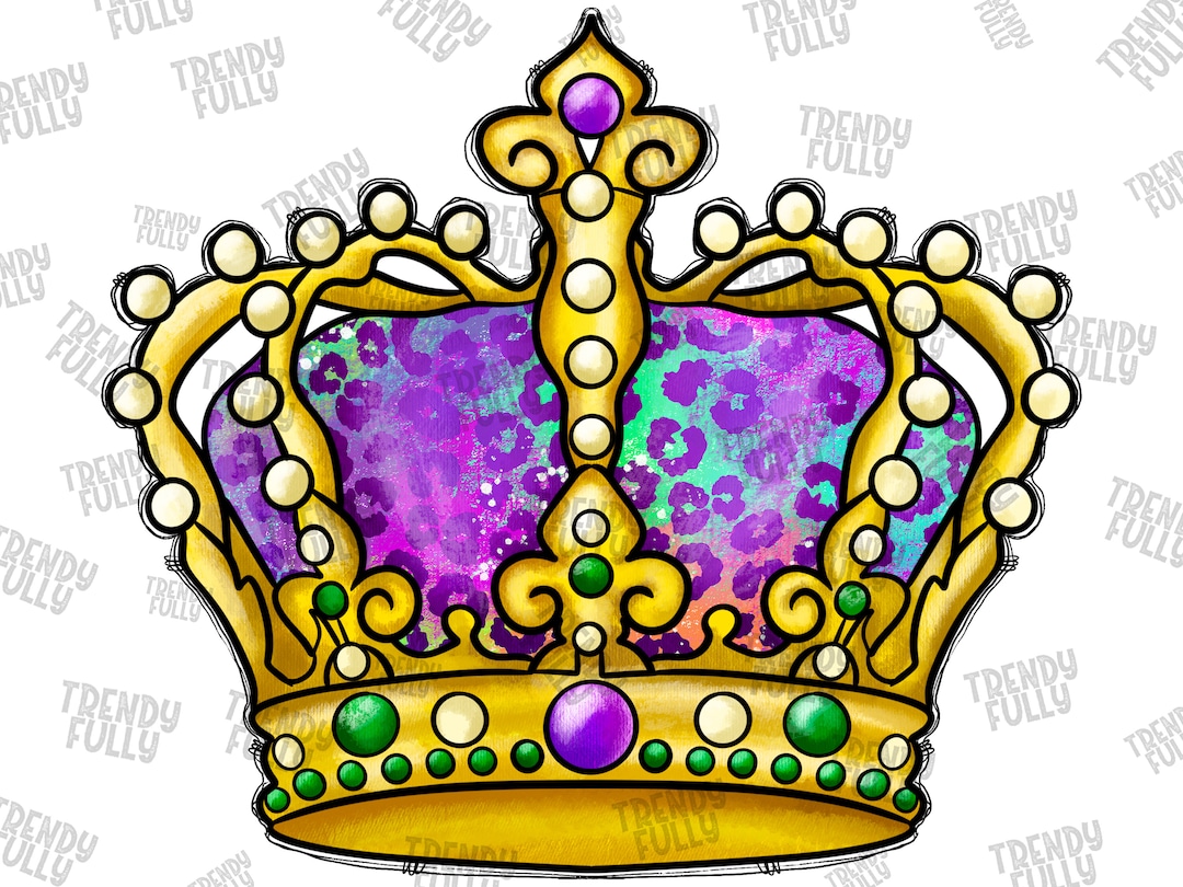 Mardi Gras Crown Png, Mardi Gras Queen Png, Crown Png, Sublimation