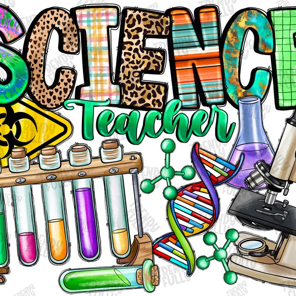 Science Sublimation PNG Design, Science Life, Love science, Digital Download Printable Art,Back to school,School Teacher Png,Science Western