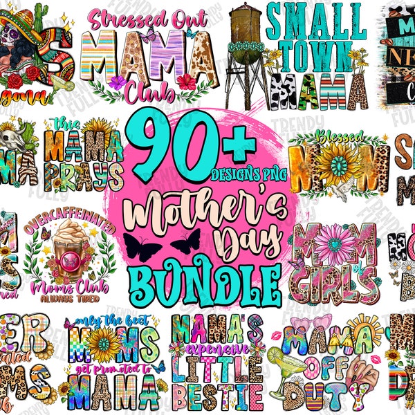 Mother's Day Bundle Png, Mother's Day Png, Cowhide, Western Mama png,Mama Bundle Png,Happy Mother's Day,Sublimation Designs,Digital Download