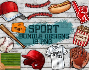 Sport Balls Png Bundle For Creators Western PNG Files, Baseball Sports Clipart, Baseball Sport Printable, Sports Clipart, Digital Clipart