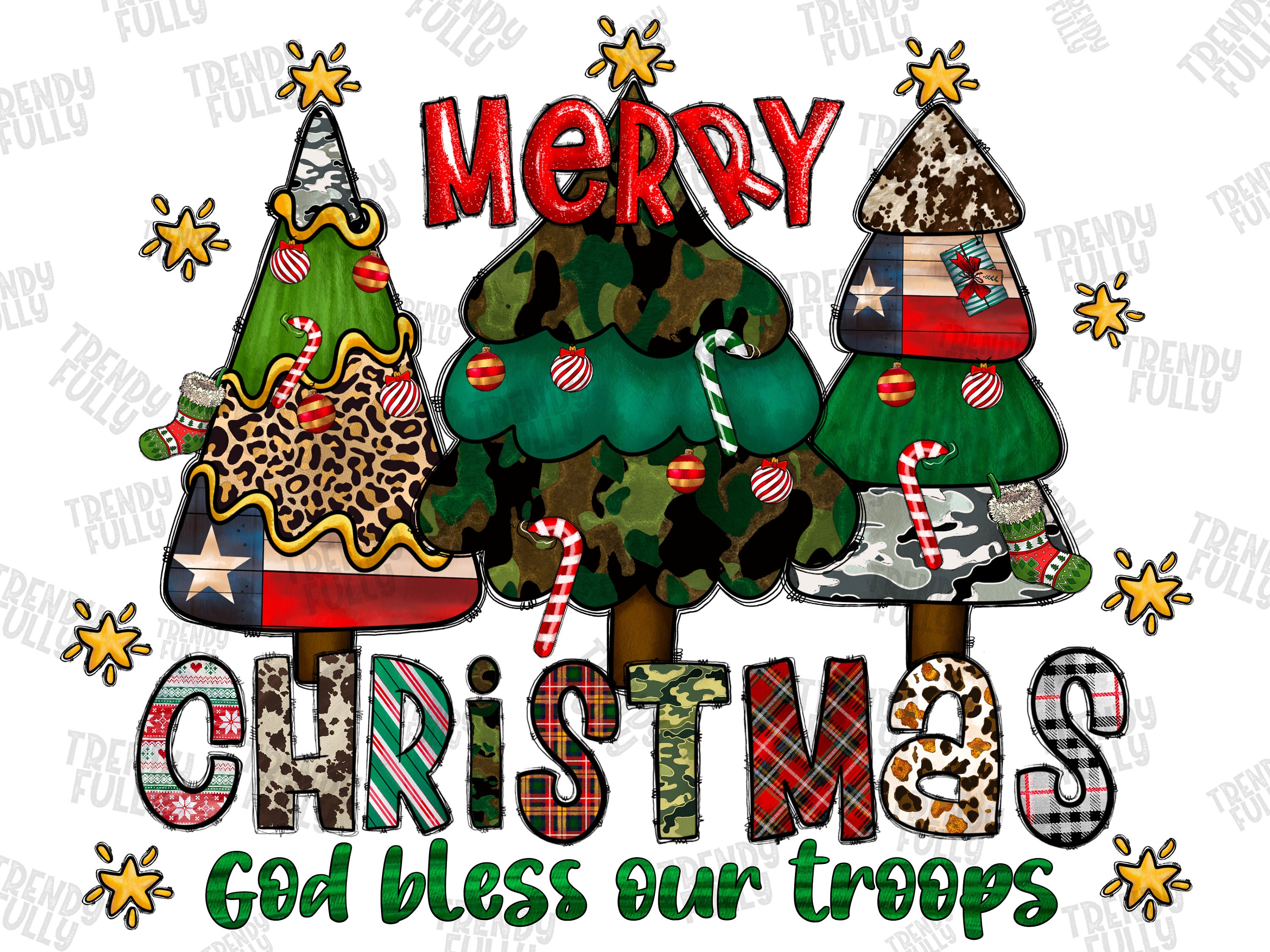 God Bless Our Troops Clip Art