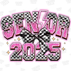 Coquette,Senior 2025 Neon PNG, Bow png, Senior 2025 png, Class of 2025 png, Graduation 2025, Sublimation Designs Downloads, Digital Download
