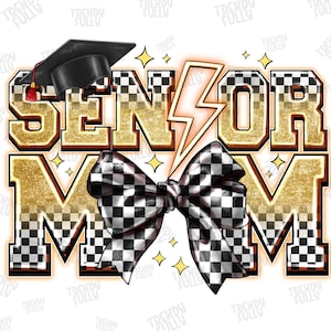 CoquetteSenior Mom 2025 Neon PNG, Bow, Senior 2025 png, Class of 2025 png, Graduation 2025, Sublimation Designs Downloads, Digital Download