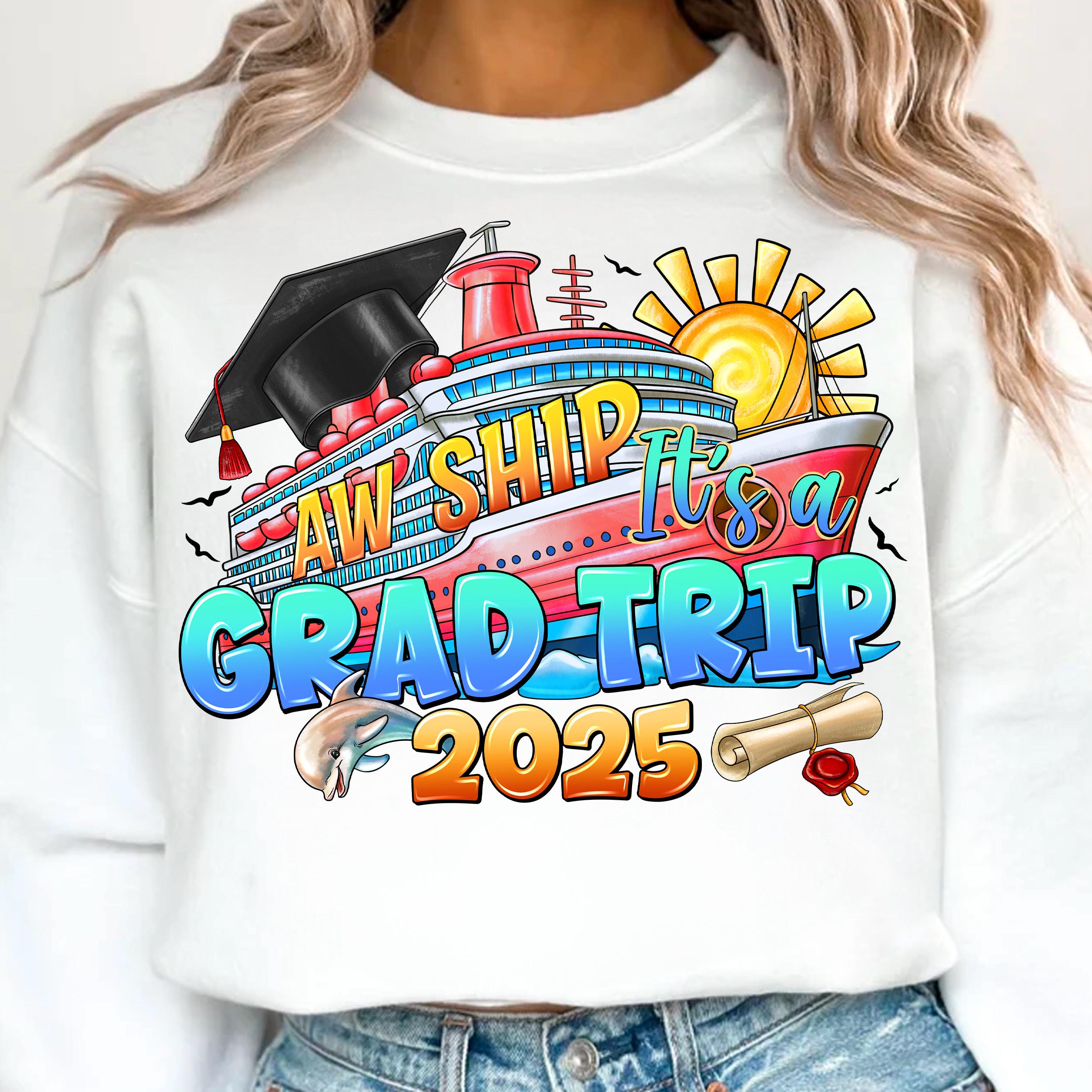 Aw Ship! It’s A Family Trip 2025 Png, Matching Cruise Png, Aw Ship It's ...