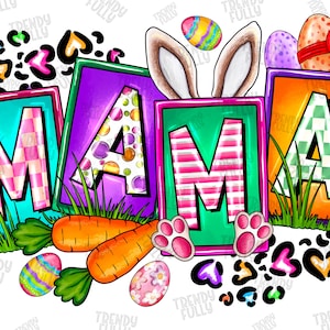 Easter Mama Bunny png, Girly pastel bow png, Easter Mama Png, Preppy Easter Png, Easter png, Mama Png, sublimate designs download