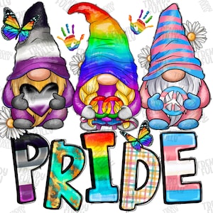 LGBT Gnome Png, Trans, Asexual Png, Human LGBTQ+ png, Rainbow, sublimation design download, LGBTQ+, Pride png, Gnome Png, Digital download
